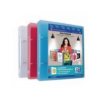 OXFORD Classeur  Polyvision 17x22 Dos 40mm 2 Anneaux Ronds Couverture Polypro Translucide Coloris Assortis - Image principale
