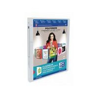 OXFORD Classeur Polyvision A4 Dos 20mm 4 Anneaux Ronds Couverture Polypro Incolore - Image principale