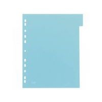 Intercalaires Neutres A4 6 Positions Polypro Translucide Epaisseur 30/100ème Coloris Assortis - Image principale