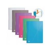 OXFORD Protège-Documents Hawaï A4 40 vues / 20 Pochettes Couverture Polypro Coloris Assortis - Image principale