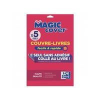 OXFORD 5 Feuilles Couvre-livres Magic Cover A4 PVC Lisse Epaisseur 9/100ème Incolore - Image principale