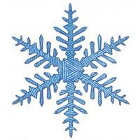 Ensemble 12 pochoirs géants flocons 230 x 200 mm - Image 3