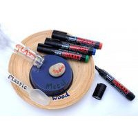 Pochette 8 marqueurs permanents pointe biseautée Prockey Uni-ball assortis - Image 9