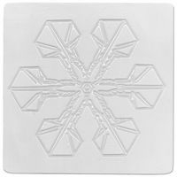 Lot 6 plaques relief flocons de différentes formes 17,5 x 17,5 cm. - Image 6