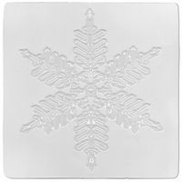 Lot 6 plaques relief flocons de différentes formes 17,5 x 17,5 cm. - Image 3