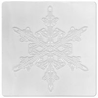 Lot 6 plaques relief flocons de différentes formes 17,5 x 17,5 cm. - Image 5