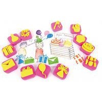 Maxi pack de 84 mini tampons 7 thèmes assortis - Image 3