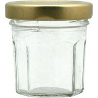 Lot 12 mini pots de confiture avec couvercle métal - Image 2