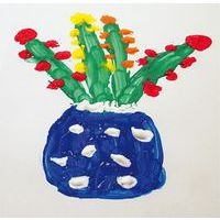 Assortiment de 6 pots 500 ml peinture aux doigts sélection pichon - Image 2