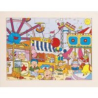 Lot de 4 puzzles 'Les loisirs' de 24 pièces en bois. - Image 8