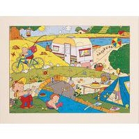 Lot de 4 puzzles 'Les loisirs' de 24 pièces en bois. - Image 9