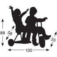 Tandem à plate-forme hauteur de selle 39.5 cm - Image 2