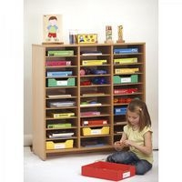 Meuble haut 30 cases hêtre MobiNathan - Image 2