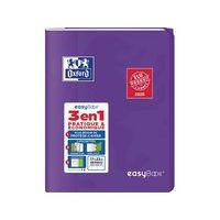 OXFORD Cahier EasyBook 17x22cm Grands Carreaux Seyès 48 Pages Agrafées Couverture Polypro Coloris Assortis - Image 4