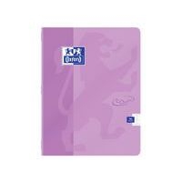 OXFORD Cahier Touch' 17x22cm Grands Carreaux Seyès 96 Pages Agrafées Couverture Carte Coloris Assortis - Image 2