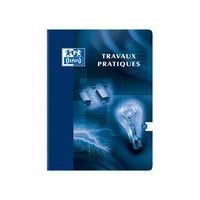 OXFORD Cahier de Travaux Pratiques 24x32cm Grands Carreaux Seyès/Uni Blanc 80 Pages Agrafées Couverture Carte - Image 4