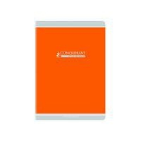 CONQUERANT Cahier Classique A4 Grands Carreaux Seyès 96 Pages Agrafées Couverture Carte Recyclée Coloris Assor - Image 2