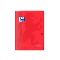 OXFORD Cahier EasyBook A4 Grands Carreaux Seyès 96 Pages Agrafées Couverture Polypro Rouge - Image 2