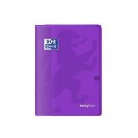 OXFORD Cahier EasyBook A4 Grands Carreaux Seyès 96 Pages Agrafées Couverture Polypro Violet - Image 2