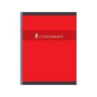 CONQUERANT Cahier 17x22cm Petits Carreaux 5mm 192 Pages Brochées Couverture Carte Coloris Assortis - Image 2