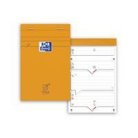 OXFORD Bloc-Notes Orange 11x17cm Réglure Message 80 Feuilles Agrafées Couverture Carte Enduite Orange - Image 3