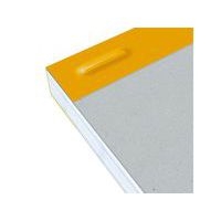 OXFORD Bloc-Notes Perforé Orange A4+ Petits Carreaux 5mm Margés 80 Feuilles Agrafées Couverture Carte Enduite - Image 5