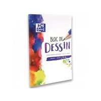 Bloc-notes dessin A4 Oxford Réglure Unie Blanche 100 Pages Collé Côté Couverture Colorée - Image 3