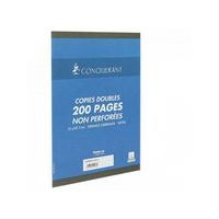 CONQUERANT Copies Doubles Non Perforées A4 Grands Carreaux Seyès 200 Pages Sous Film Blanches - Image 4