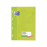 OXFORD Copies Doubles A4 Petits Carreaux 5mm Margés 200 Pages Etui Carte Vert - Image 3