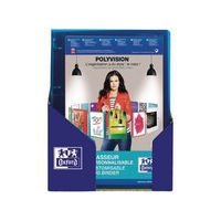 OXFORD Classeur Polyvision A4 Dos 30mm 4 Anneaux Ronds Couverture Polypro Translucide Coloris Assortis - Image 2