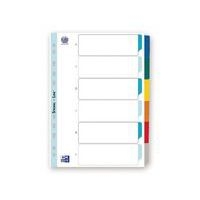 Intercalaires Neutres A4 6 Positions Carte Epaisseur 170g Blanc - Image 2