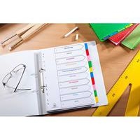 Intercalaires Neutres A4XL 12 Positions Carte Epaisseur 170g Blanc - Image 2