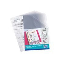 OXFORD Sachet de 50 Pochettes Perforées A4 Polypro Lisse Epaisseur 5/100ème Incolore - Image 2