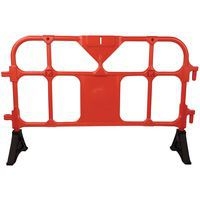 Barrière plastique avec pieds - 1500mm rouge - Image 4