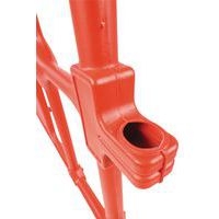 Barrière plastique avec pieds - 1500mm rouge - Image 7