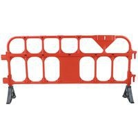 Barrière plastique avec pieds - 2000mm rouge - Image 7