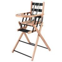 Chaise haute SARAH extra-pliante Hybride Noir - Image principale