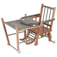 Chaise haute traditionnelle MARCEL transformable Hybride Gris - Image 3