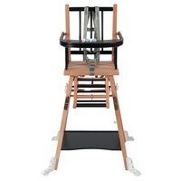 Chaise haute traditionnelle MARCEL transformable Hybride Noir - Image 3