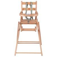 Chaise haute SARAH extra-pliante Vernis Naturel - Image 3