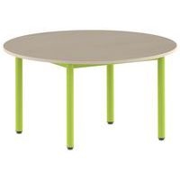 Table Carélie ronde Ø 120 cm fixe 4 pieds stratifié Mobidecor - Image principale
