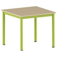 Table Carélie carrée 80 x 80 cm mobile 4 pieds stratifié Mobidecor - Image principale