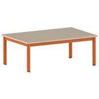 Table Carélie rectangulaire 120 x 80 cm mobile 4 pieds stratifié - Image principale