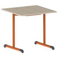 Table Bandana carrée 80 x 80 cm fixe dégagement latéral stratifié - Image principale