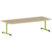 Table Bandana 200 x 80 cm fixe dégagement latéral stratifié Mobidecor - Image principale