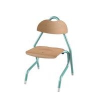 Chaise Tempo AST coque bois naturel piètement alu Mobidecor - Image 4