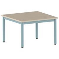Table Carélie carrée 80 x 80 cm fixe 4 pieds stratifié Mobidecor - Image 6