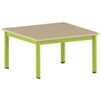 Table Carélie carrée 80 x 80 cm mobile 4 pieds stratifié Mobidecor - Image 5