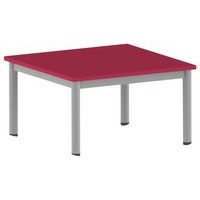 Table Carélie carrée 80 x 80 cm mobile 4 pieds stratifié Mobidecor - Image 2