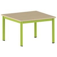 Table Carélie carrée 80 x 80 cm mobile 4 pieds stratifié Mobidecor - Image 7